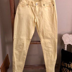 The Limited Yellow Crop Jeans